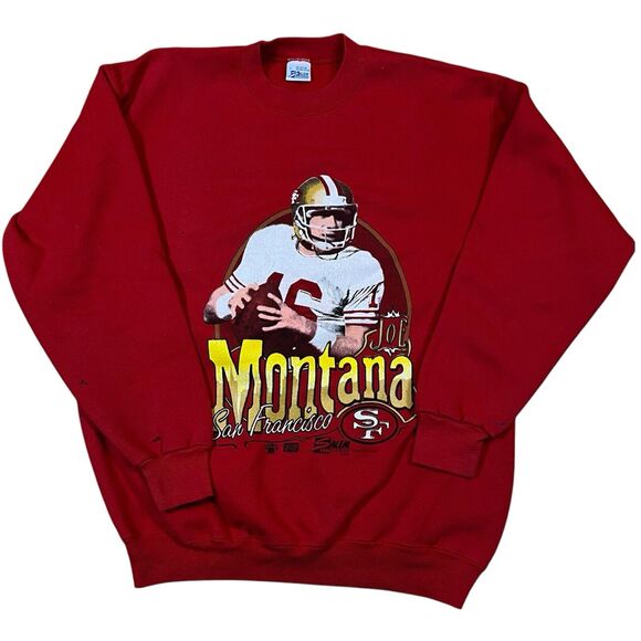 Salem Sportswear Other - Vintage 90s 49ers Crewneck Sweatshirt Joe Montana Salem Sports Large SeeNote
